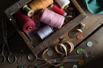 thimble and needles