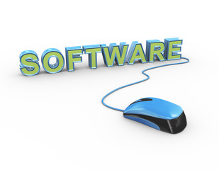 3d mouse attached to word text software