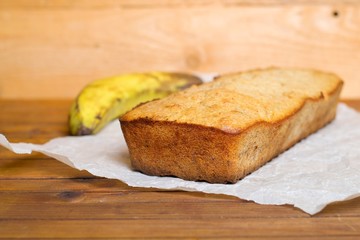 banana bread.selective focus