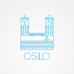 Town hall The symbol of Oslo, Norway.