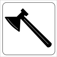 ax vector illustration, flat design