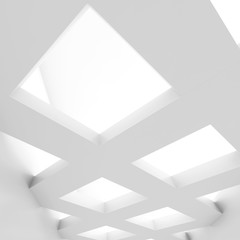 3d cell partition under ceiling light