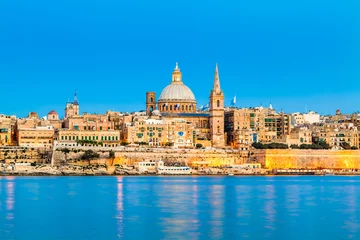 Valletta-Skyline bei Nacht, Malta © INTERPIXELS