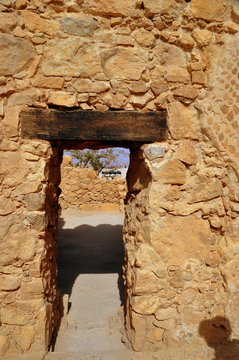 Durchgang auf der Festung Masada