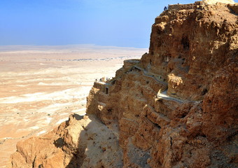 Blick von der Festung Masada in die Ebene