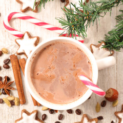 Obraz na płótnie Canvas hot chocolate for christmas