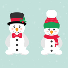 cute snowman set