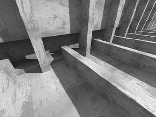 Abstract Concrete Construction. Architecture Background