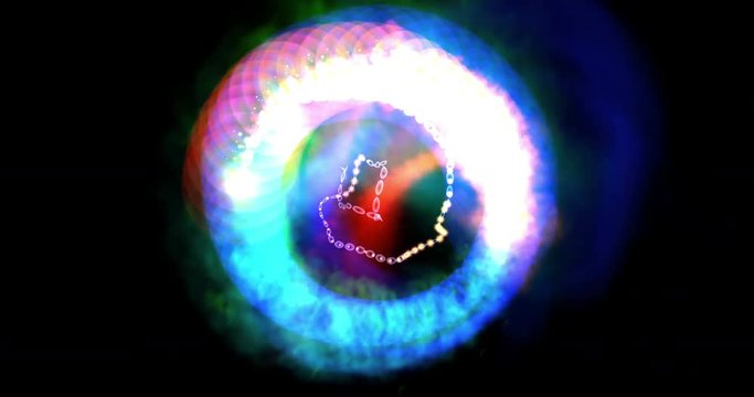 Digital Animation of a mystic Light