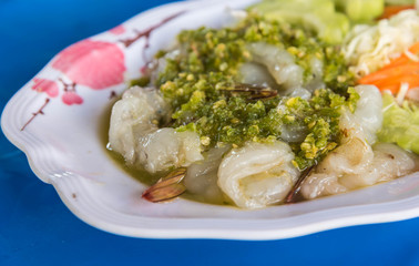 Fresh shrimp in fish sauce