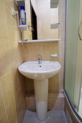 Interior of a hotel bathroom