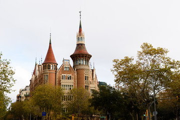 Fototapeta premium Castle in Barcelona