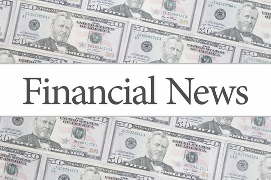 50 US Dollar Bill Background with the Message "Financial News"
