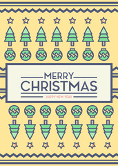 Merry Christmas Card Cover Sock Background Vector Design and Layout Illustration