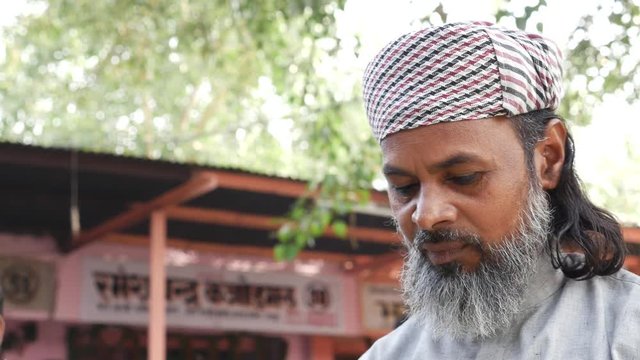Close up of Muslim Man
