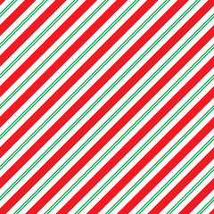 Seamless Christmas Stripe Wrapping Paper Pattern - obrazy, fototapety, plakaty