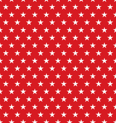 Seamless Red Christmas Star Pattern Texture Background