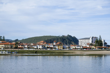 Fototapeta na wymiar Houses in Ribadesella, Asturias, Spain.