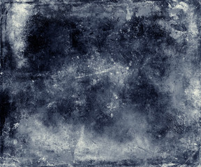 Abstract Grunge Scratched Blue Wall Background