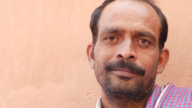 Close up portrait of Mid Adult Indian