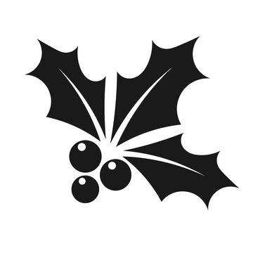 Black holly berry icon