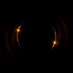 Abstract neon background. luminous swirling bunner. Glowing spiral. 
Shine round frame with light circles light effect. Glowing cover. 
Space for message. Glossy. LED ellipse. Glint