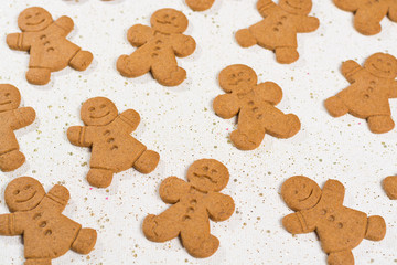 Christmas smiling  gingerbread men