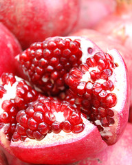 pomegranate close up