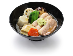 Jibuni, Kanazawa style duck meat stew, japanese cuisine