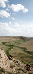 Fototapeta na wymiar View of the valley