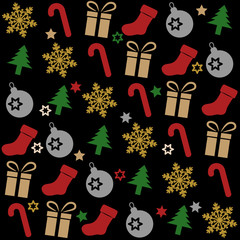 Obraz premium seamless christmas pattern