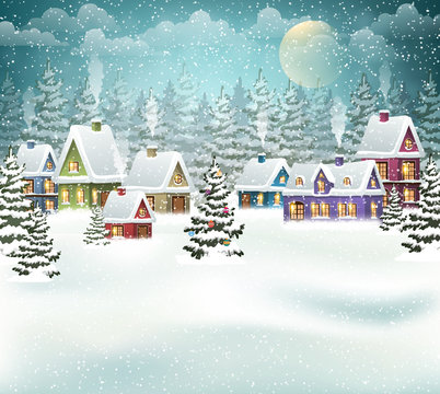 Christmas winter village