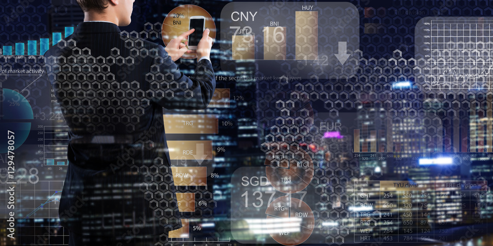 Poster mobile application in use