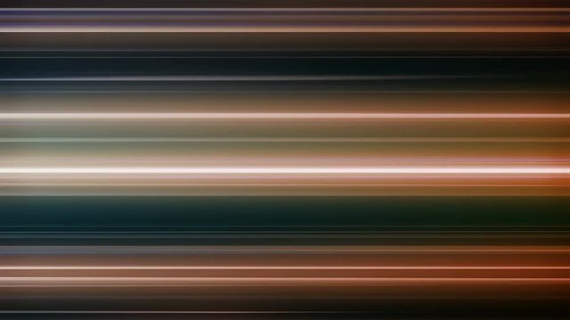 Fast Neon Light Streaks Loop 1C: fast speed ride neon glowing flashing lines streaks in warm orange and cool blue color, UltraHD and FullHD and seamlessly loop-able