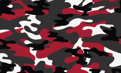 vector background of soldier red camo pattern - obrazy, fototapety, plakaty
