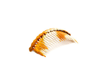 Hair Comb isolated on white,plastic comb