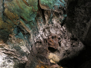 Fototapeta na wymiar Cueva de los verdes, Lanzarote, España