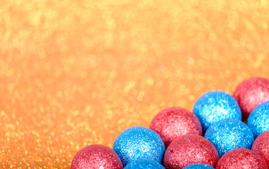 Christmas composition on bright background