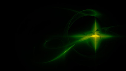 Sternenförmiges Licht mit geschwungenem Schweif