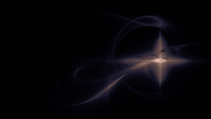 Sternenförmiges Licht mit geschwungenem Schweif