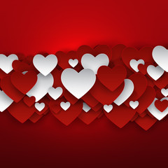 Obraz na płótnie Canvas Valentine s Day Heart Symbol. Love and Feelings Background Desig