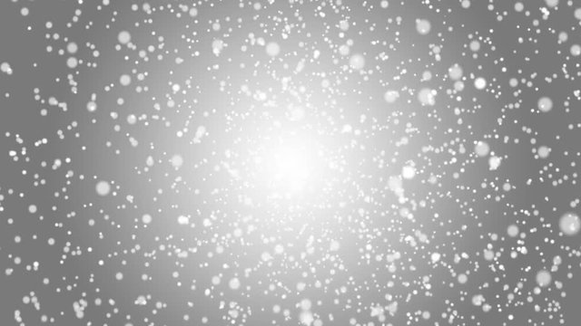Falling snow on a gray background 