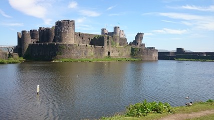 Caerphilly Castle - Wales - UK