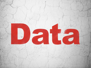 Obraz premium Information concept: Data on wall background