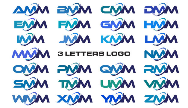 3 letters modern generic swoosh logo AMM, BMM, CMM, DMM, EMM, FMM, GMM, HMM, IMM, JMM, KMM, LMM, MMM, NMM, OMM, PMM, QMM, RMM, SMM, TMM, UMM, VMM, WMM, XMM, YMM, ZMM