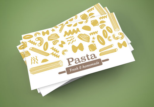 Pasta Maker Business Card Layout