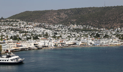 Bodrum Town in Aegean Coast of Mugla, Turkey