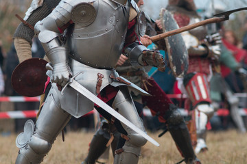 Fighting medieval knights