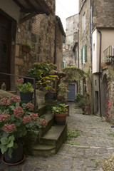 Fototapeta na wymiar Sorano, Grosseto, Toscana, Italia