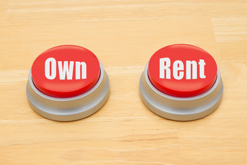 The difference between owning and renting